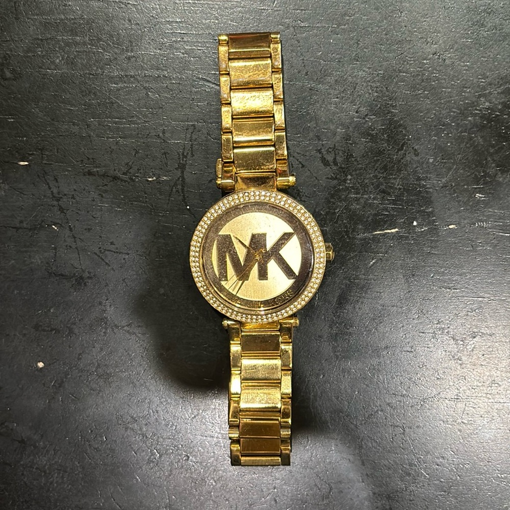 Stainless Steel & Pavé Crystal Watch for with Steel, Leather, or Silicone Band